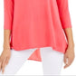 Alfani Women's Woven Back Top Pink Size Large