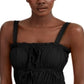INC International Concepts Men's Smocked Tie Front Tank Top Black Size XX-Large