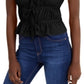 INC International Concepts Men's Smocked Tie Front Tank Top Black Size XX-Large