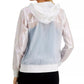 ID Ideology Women's Hooded Mesh Jacket White Size Small