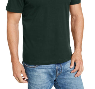 Club Room Men's Solid Crewneck T Shirt Green Size XX-Large