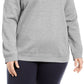 Karen Scott Women's Crewneck Sweatshirt Gray Size 2X