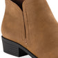 Sun + Stone Women's Cadee Ankle Booties Brown Size 7.5 M
