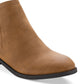Sun + Stone Women's Cadee Ankle Booties Brown Size 7.5 M