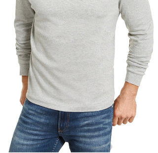 Club Room Men's Solid Turtleneck Shirt Gray Size Large