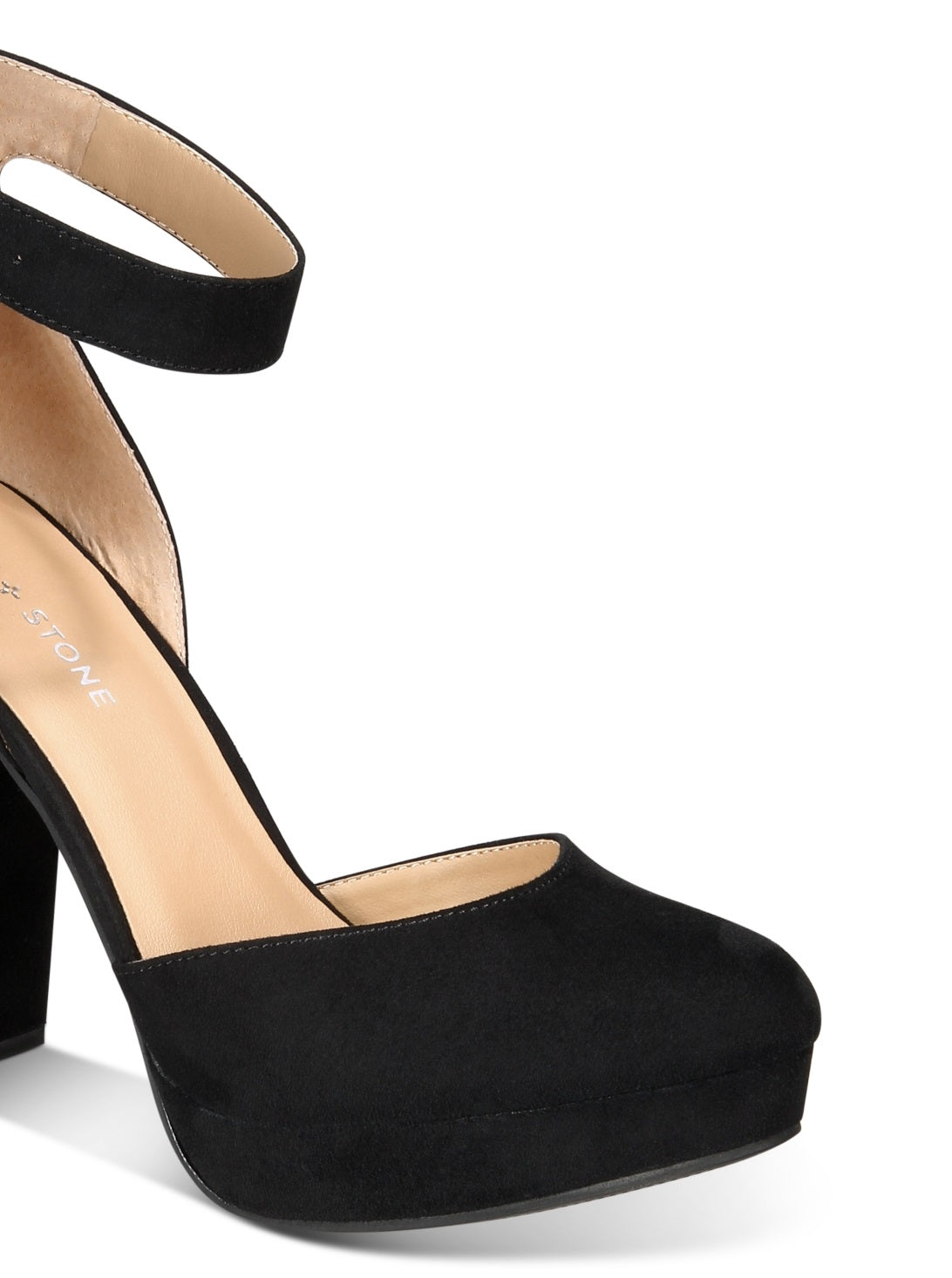 Sun + Stone Women's Estrella Block Heel Pumps Black Size 9.5M