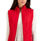 Charter Club Women's Quilted Vest Red Size Petite Large