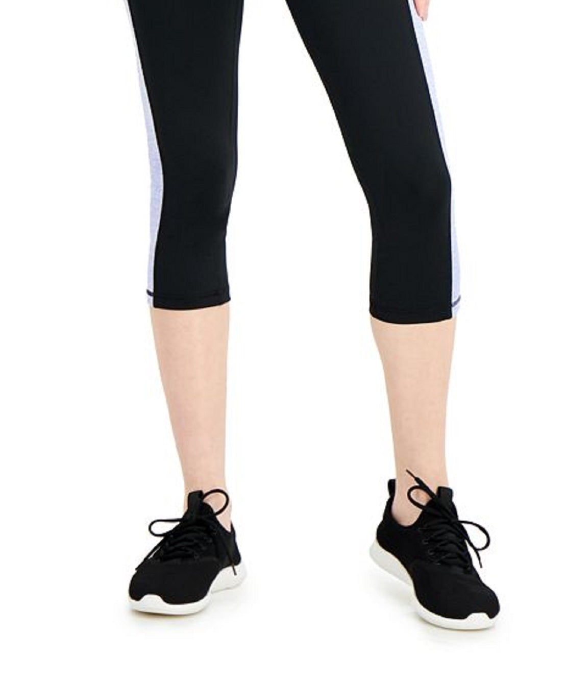 Ideology Women's Colorblocked Cropped Leggings Gray Size Medium