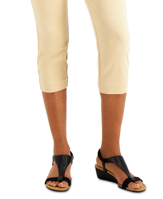 Alfani Women's Essential Pull On Capri With Tummy Control Brown Size 10