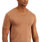 Alfani Men's Mesh V Neck T-Shirt Brown Size X-Large