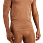 Alfani Men's Mesh V Neck T-Shirt Brown Size X-Large