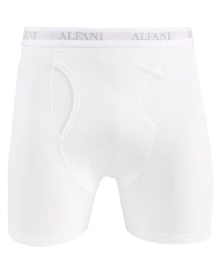 Alfani Men's Air Mesh Quick Dry Moisture Wicking Boxer Briefs White Size X-Large