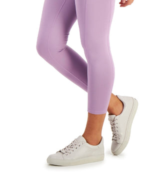 ID Ideology Women's Compression High Waist Side Pocket 7/8 Length Leggings Purple