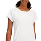 ID Ideology Women's Short Sleeve T-Shirt White Size XX-Large