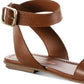 Sun + Stone Women's Miiah Flat Sandals Brown Size 6 M