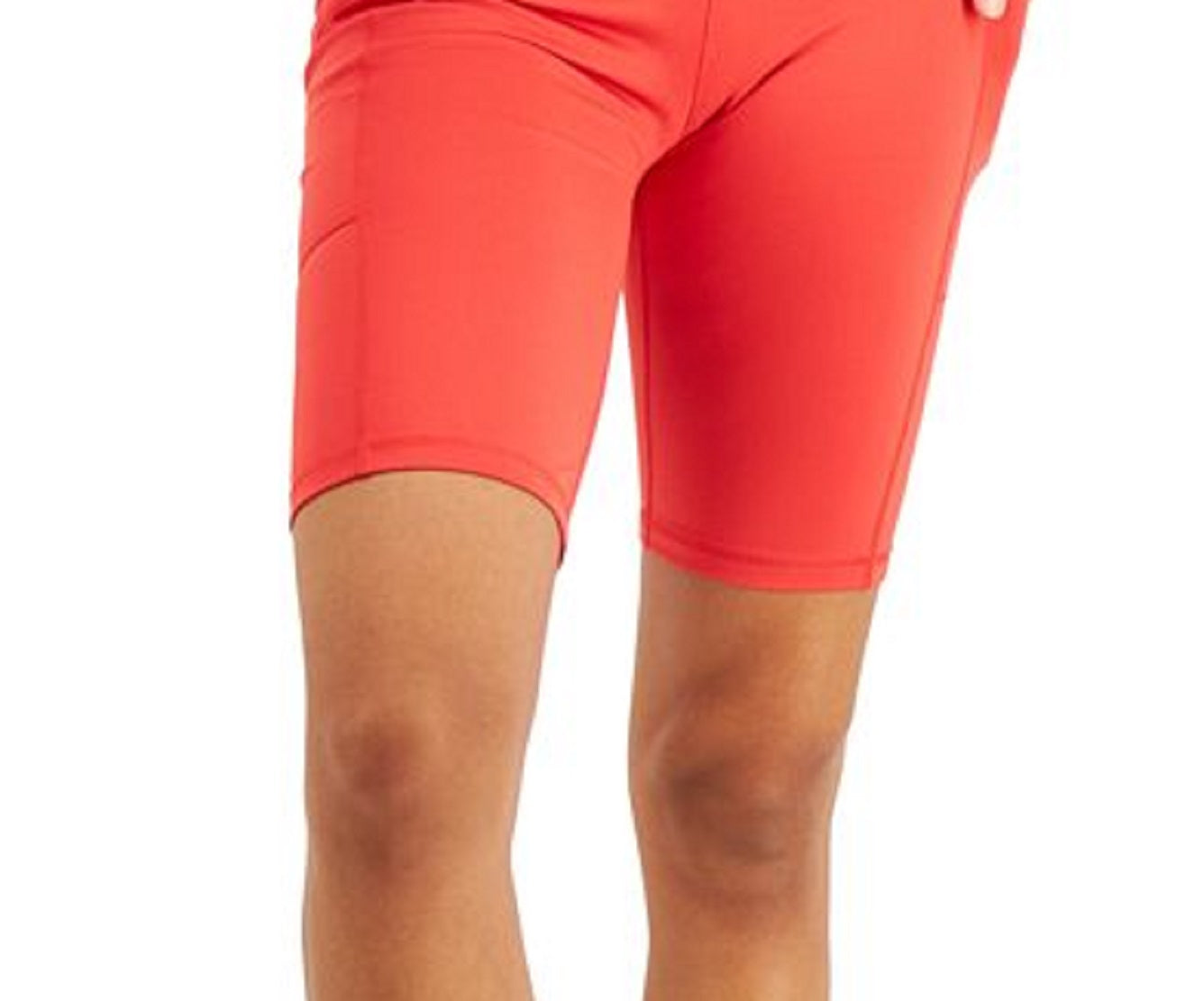 ID Ideology Women's High Rise Pocket Bike Shorts Red Size X-Small