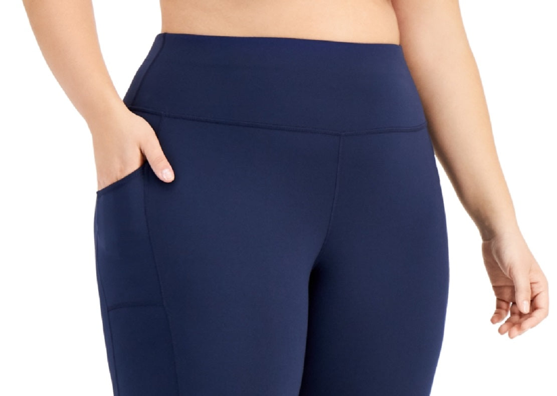 ID Ideology Women's Pull On Bicycle Shorts Blue Size 3X