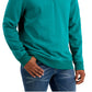 Club Room Men's Stretch Quarter Zip Fleece Sweatshirt Green Size X Large