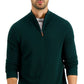 Club Room Men's Quarter Zip Textured Cotton Sweater Green Size Large