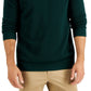 Club Room Men's Quarter Zip Textured Cotton Sweater Green Size Large