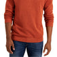 Club Room Men's Quarter Zip Textured Cotton Sweater Orange Size XX-Large
