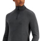 Alfani Men's Quarter Zip Sweater Gray Size Medium