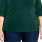 Karen Scott Women's Mock Neck Top Green Size 3X