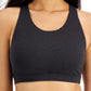 Ideology Women's Sweat Set Low Impact Sports Bra Black Size X-Small
