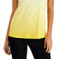 Ideology Women's Sunset Strappy Tank Top Yellow Size X-Small