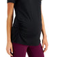 ID Ideology Women's Maternity T-Shirt Black Size Large