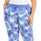 ID Ideology Women's Tie Dyed Jogger Pants Blue Size 3X