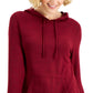 Ideology Women's Mushy Knit Hoodie Red Size X-Small