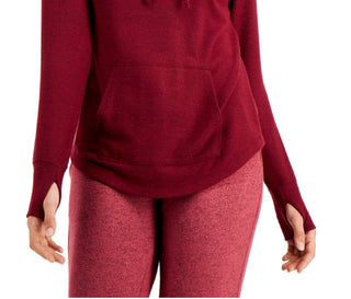 Ideology Women's Mushy Knit Hoodie Red Size X-Small
