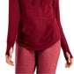 ID Ideology Women's Mushy Knit Hoodie Red Size Large