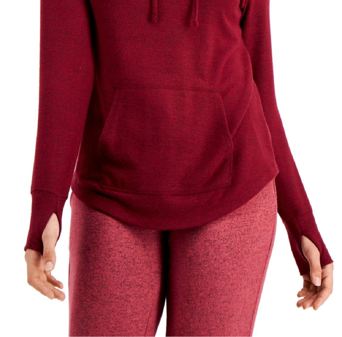 ID Ideology Women's Mushy Knit Hoodie Red Size Large