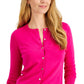 Charter Club Women's Button Cardigan Pink Size X-Large