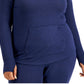 ID Ideology Women's Knit Hoodie Blue Size 1X