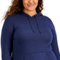 ID Ideology Women's Knit Hoodie Blue Size 3X