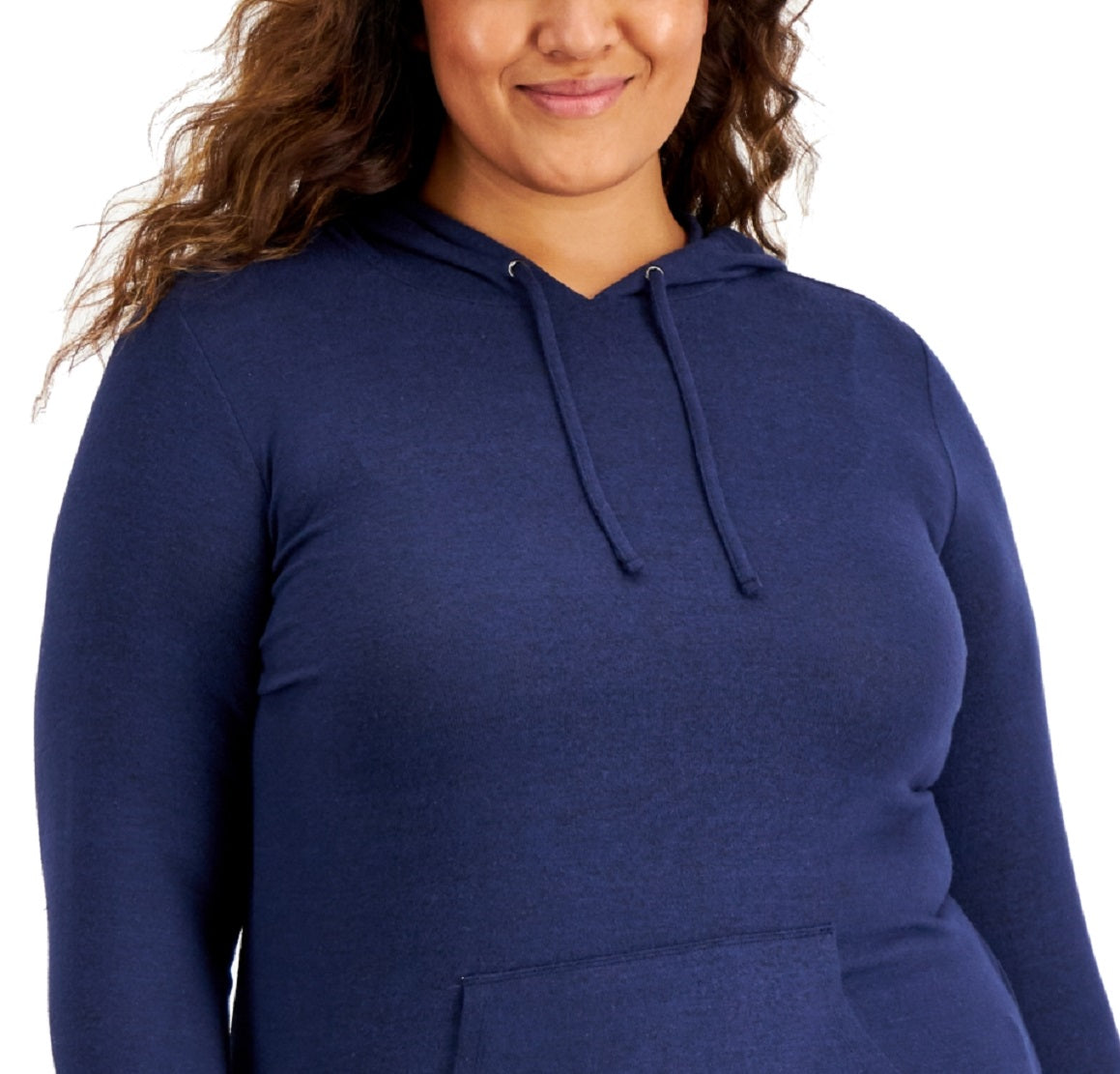ID Ideology Women's Knit Hoodie Blue Size 3X