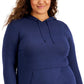 ID Ideology Women's Knit Hoodie Blue Size 3X