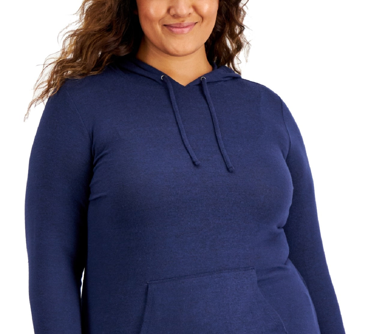 ID Ideology Women's Knit Hoodie Blue Size 3X