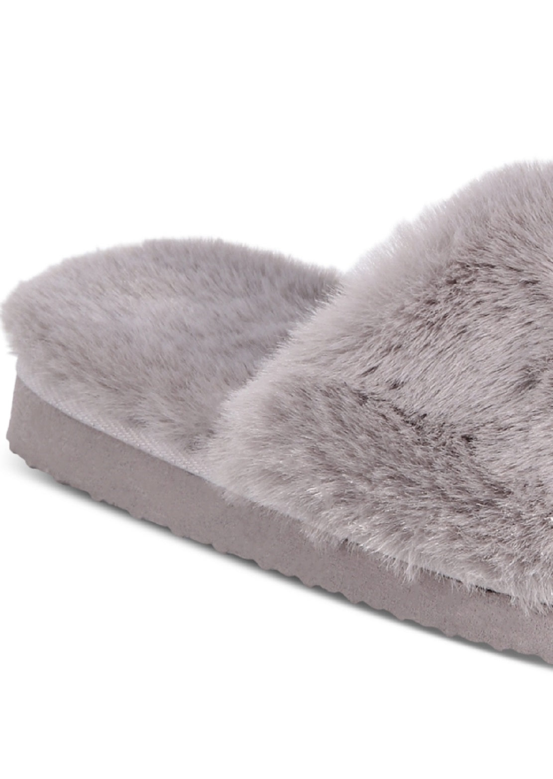 INC International Concepts Women's Yuri Polyester Slip On Slides Gray Size 5 M