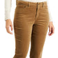 Charter Club Women's Lexington Tummy Control Corduroy Jeans Brown Size 14