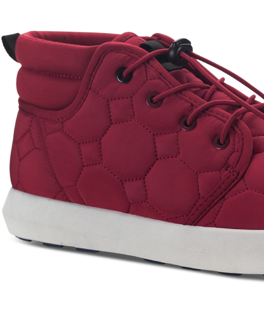 Sun + Stone Men's Lace Up Quilted Puffer Boots Red Size 12 M