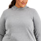 ID Ideology Women's Plus Pullover Hoodie Gray Size 2X
