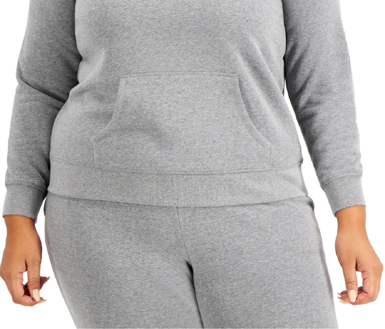 ID Ideology Women's Plus Pullover Hoodie Gray Size 2X