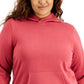 ID Ideology Women's Plus Pullover Hoodie Red Size 1X