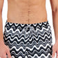 INC International Concepts Men's Wave Print Swim Shorts Black Size XX-Large