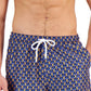 INC International Concepts Men's Bicho Geometric Print Swim Shorts Blue Size Medium