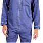 INC International Concepts Men's Piped Satin Pajama Shirt Blue Size Small